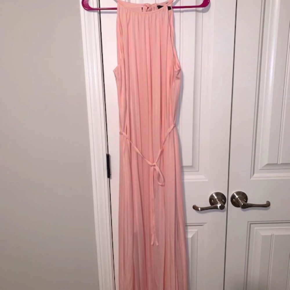 Target Mossimo Blush Pink Pleated Maxi Dress